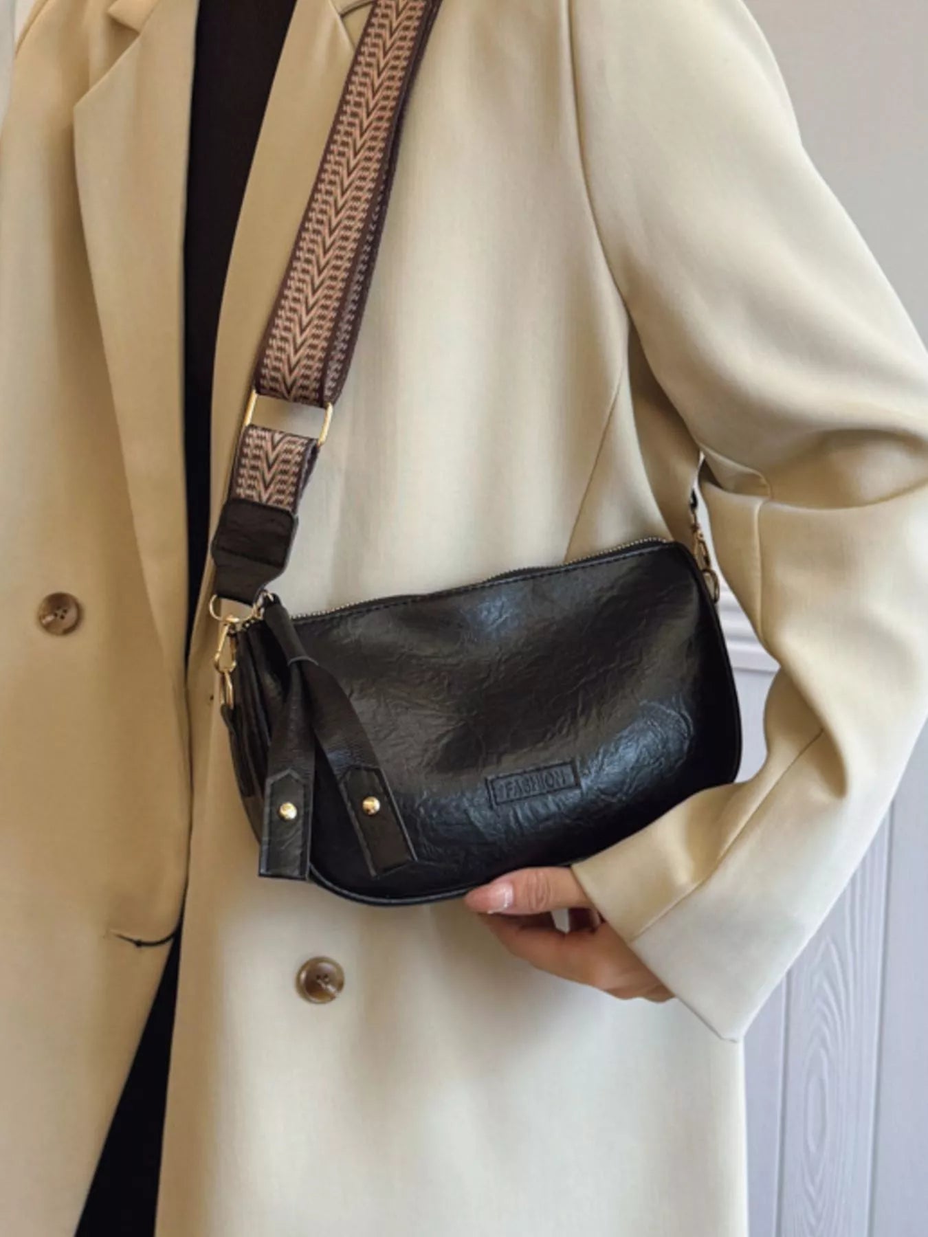 Retro Style Womens Small Shoulder Crossbody Bag with Wide Strap Zipper 2455f9c6-8a0a-4853-9ae4-723d1b97a38d-Max-Origin Trendsi