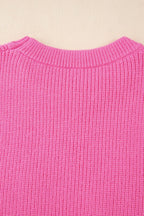 Women's Sweater Fuchsia Pink Western Horse Embroidered Round Neck Sleeveless Top 245ef7b5-42c4-4f16-9094-d32ed0ebafa4-Max Trendsi
