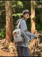 Hiking Backpack Nylon Lightweight Outdoor Travel Shoulder Bag Mesh Pocket