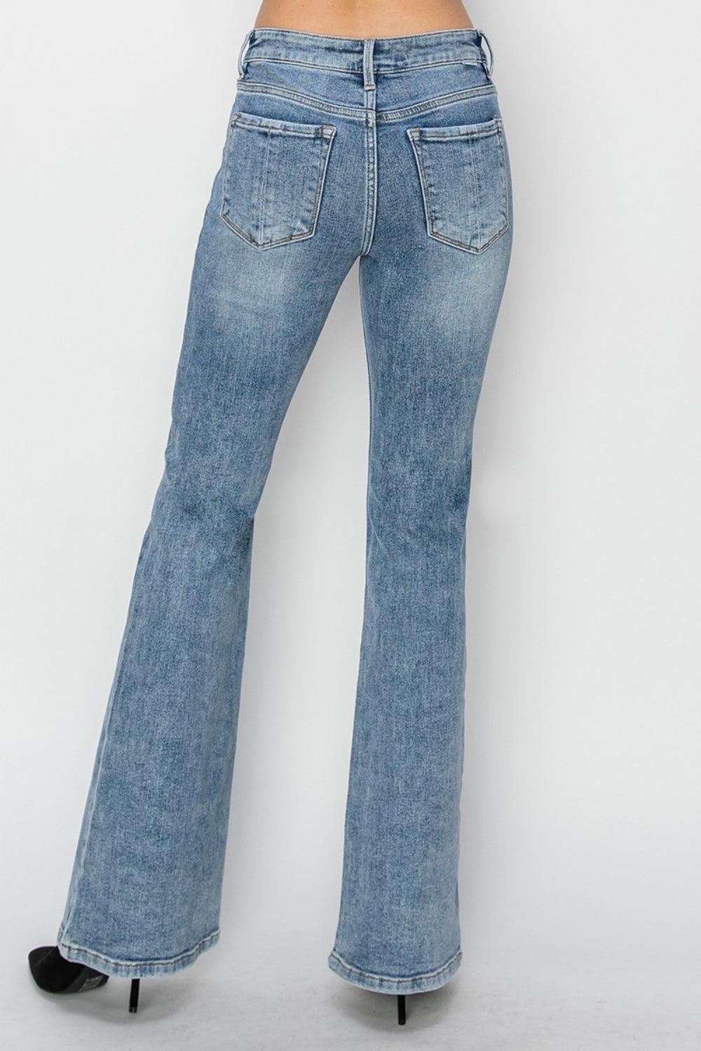 Jeans RISEN Mid Rise Bootcut Denim Pants 24b60584-2418-496d-8379-e51ce719a513-Max Trendsi