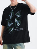 Men's Cotton T-Shirt Wash Black Graphic Print Round Neck Short Sleeve Top Wash Black 24f513be-de2b-4cde-8534-64f997fd9b5e-Max-Origin Trendsi