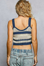POL Crochet Cami Navy Multi Floral Embroidered Cropped Top with Scalloped Hem 2547aafe-dec4-47af-b03d-14085d243349-Max-Origin Trendsi
