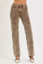 RISEN Womens Corduroy Pants Mocha Straight Leg Tummy Control Mid Rise 254c62ef-93b0-4a59-be70-c7bb23965293-Max-Origin Trendsi