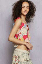 POL Openwork Floral Cropped Crochet Cami 25610eab-a063-4558-b860-b9a12fa384d2-Max-Origin Trendsi