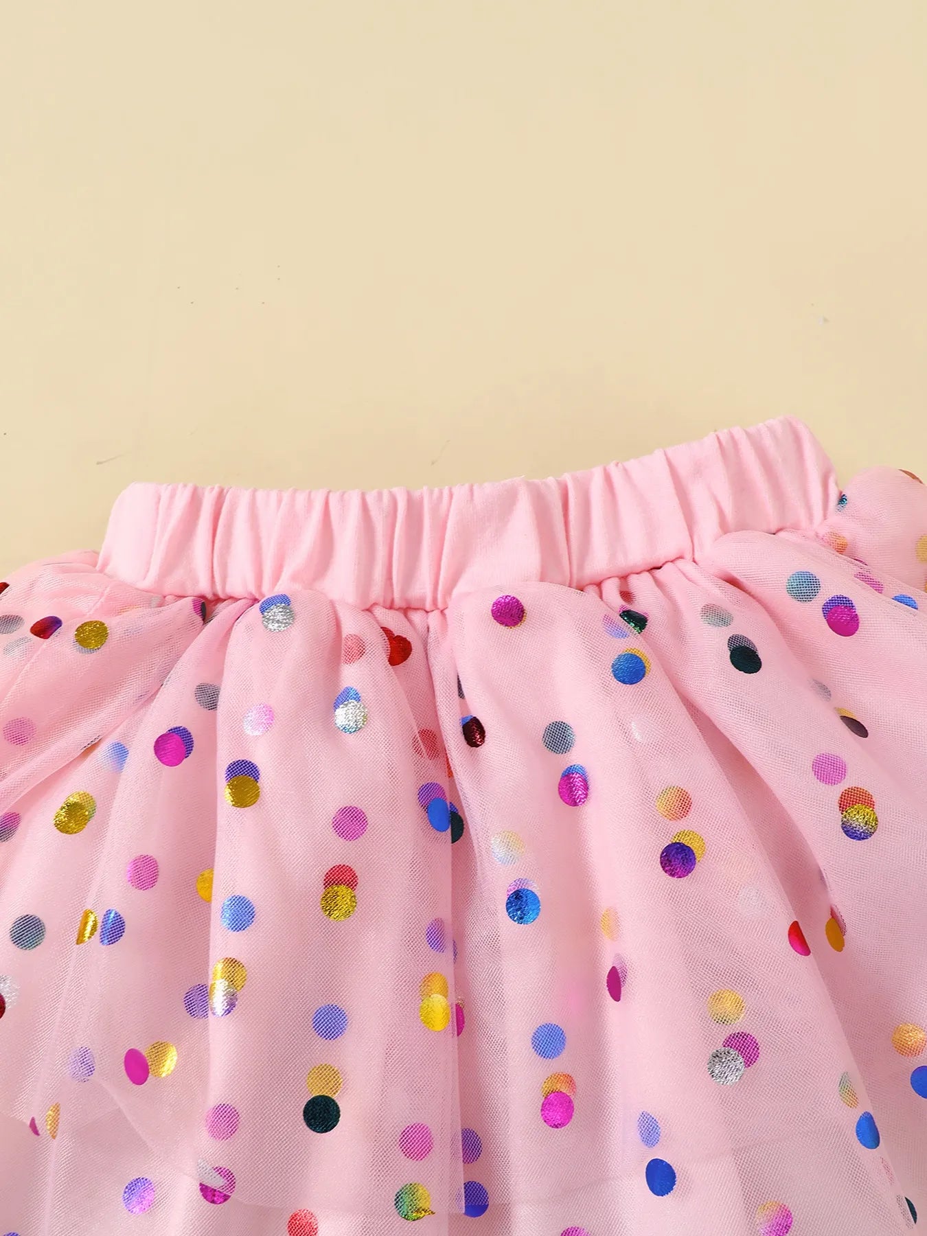 Baby Girl Set Pink Children's Ruffled Graphic Bodysuit and Mesh Sequin Skirt 258022b8-ca4b-49b9-a383-c0a91ce98d06-Max-Origin Trendsi