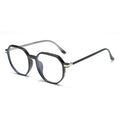 Lightweight Octagonal Frame Glasses with Acetate Frame and Polycarbonate Lenses