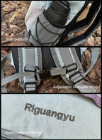 Hiking Backpack Nylon Lightweight Outdoor Travel Shoulder Bag Mesh Pocket