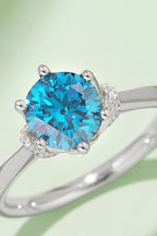 Murray Silver Ring 1 Carat Moissanite Stone Blue Pink 925 Sterling Platinum-plated 26d43b276b15429189e2beecf629b1e4-Max Trendsi