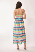 Davi & Dani Midi Dress Multi Color Stripe Crochet Lace Strappy 26f885f38116492c8caefc21ada85bb0-Max-Origin Trendsi