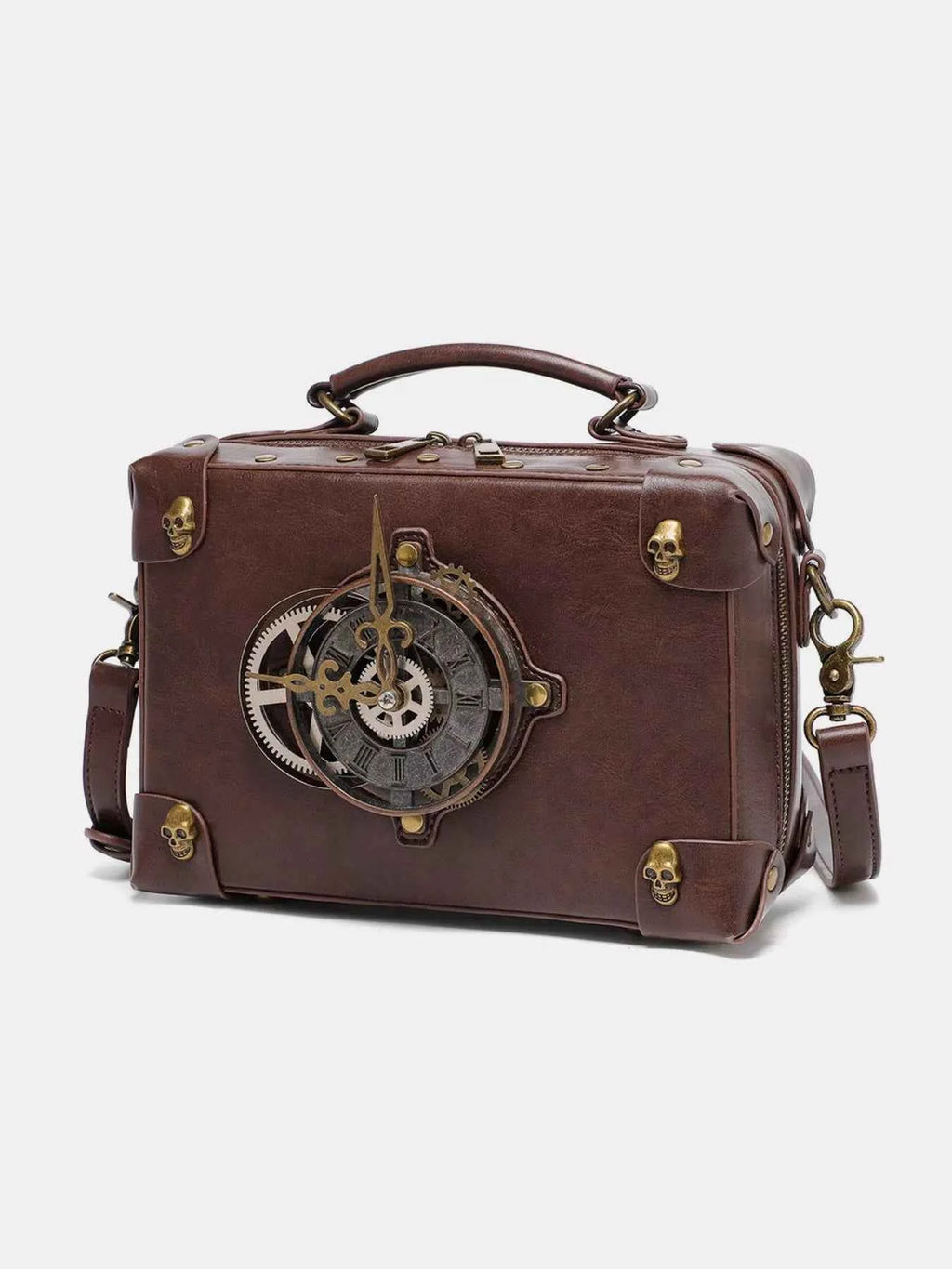 Steampunk Clockwork Design Crossbody Bag