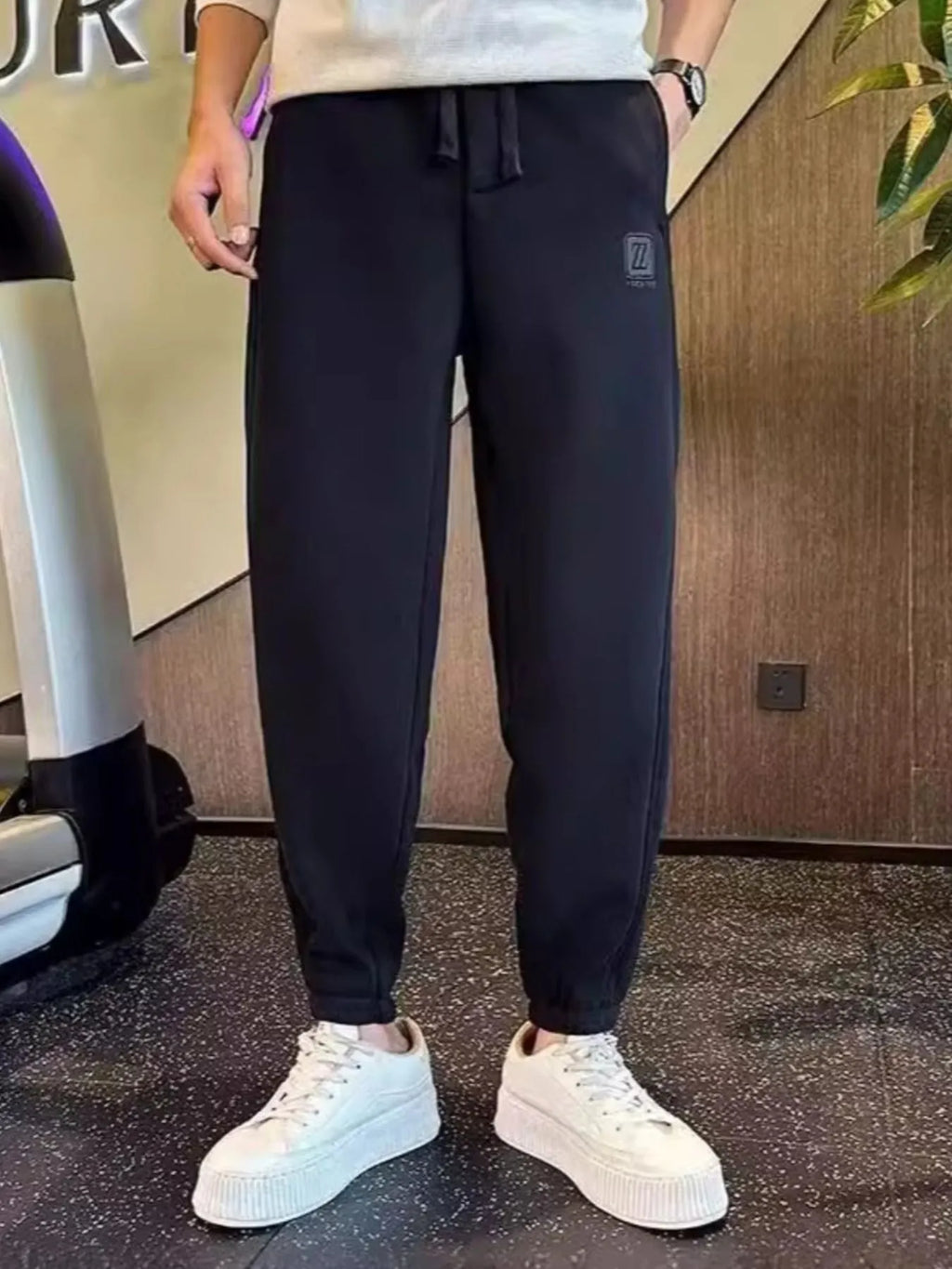 Men's Loose Fit Joggers Drawstring Waist Pocketed Pants M-3XL Black 27bd79d6-8863-484a-b67b-e0803a97839b-Max-Origin Trendsi