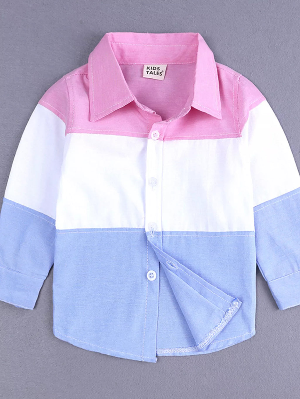 Boy's Children's Set Color Block Shirt & Ripped Jeans 2 Pcs 27dc30ddb92b44f0a3cd42e1e3a5d31e-Max-Origin Trendsi