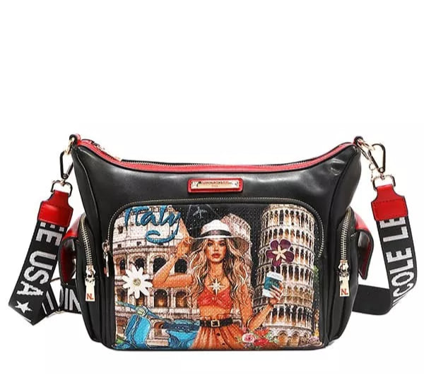 Nicole Lee USA Women's Shoulder Bag Martha Travels Italy Multi Pocket Handbag MARTHA TRAVELS ITALY OS 2805b487f613464695d375bd0c86dcf1-Max-Origin Trendsi