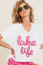BiBi Cotton Top Off White with Metallic Glitter Letter Short Dolman Sleeve OFF WHITE 282c2872-191d-45af-9f6a-19552cabe676-Max-Origin Trendsi