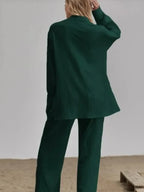 Women's Outfit Set Long Sleeve Shirt and Pants Set Pocketed Lightweight Two-piec 282e6b0ba8484c509e0a84ffaa8bc022-Max-Origin Trendsi