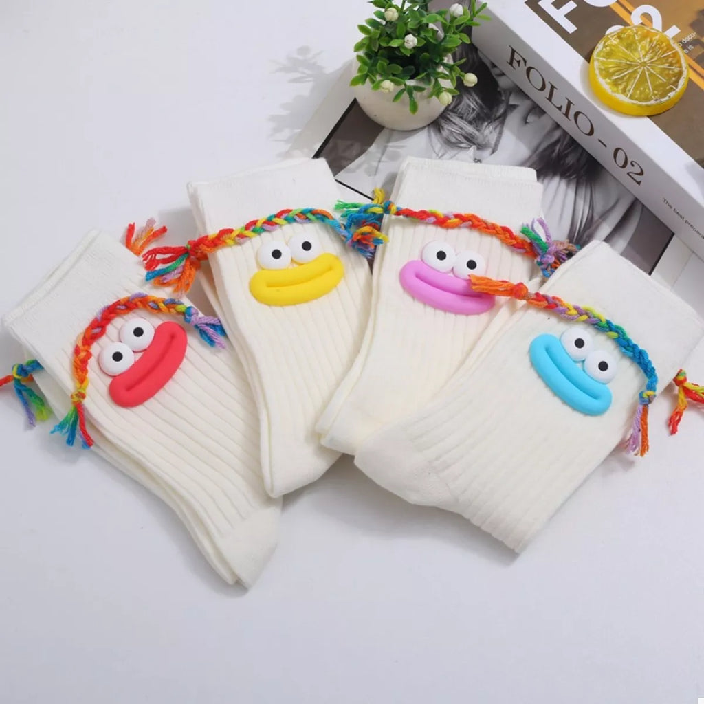 Women's Crew Socks Cotton Cartoon Ribbed Knit Funny 284e68dc-7782-462f-8328-97a52d436f2c-Max-Origin Trendsi
