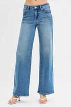 RISEN Women's Jeans Wide Leg Low Rise Medium Washed Denim Pants 2899d1bcdc2d4b318af4518a35ea06d6-Max-Origin Trendsi