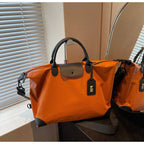 Travel Duffel Bag Large Portable Lightweight Fashionable Oxford Fabric Handbag