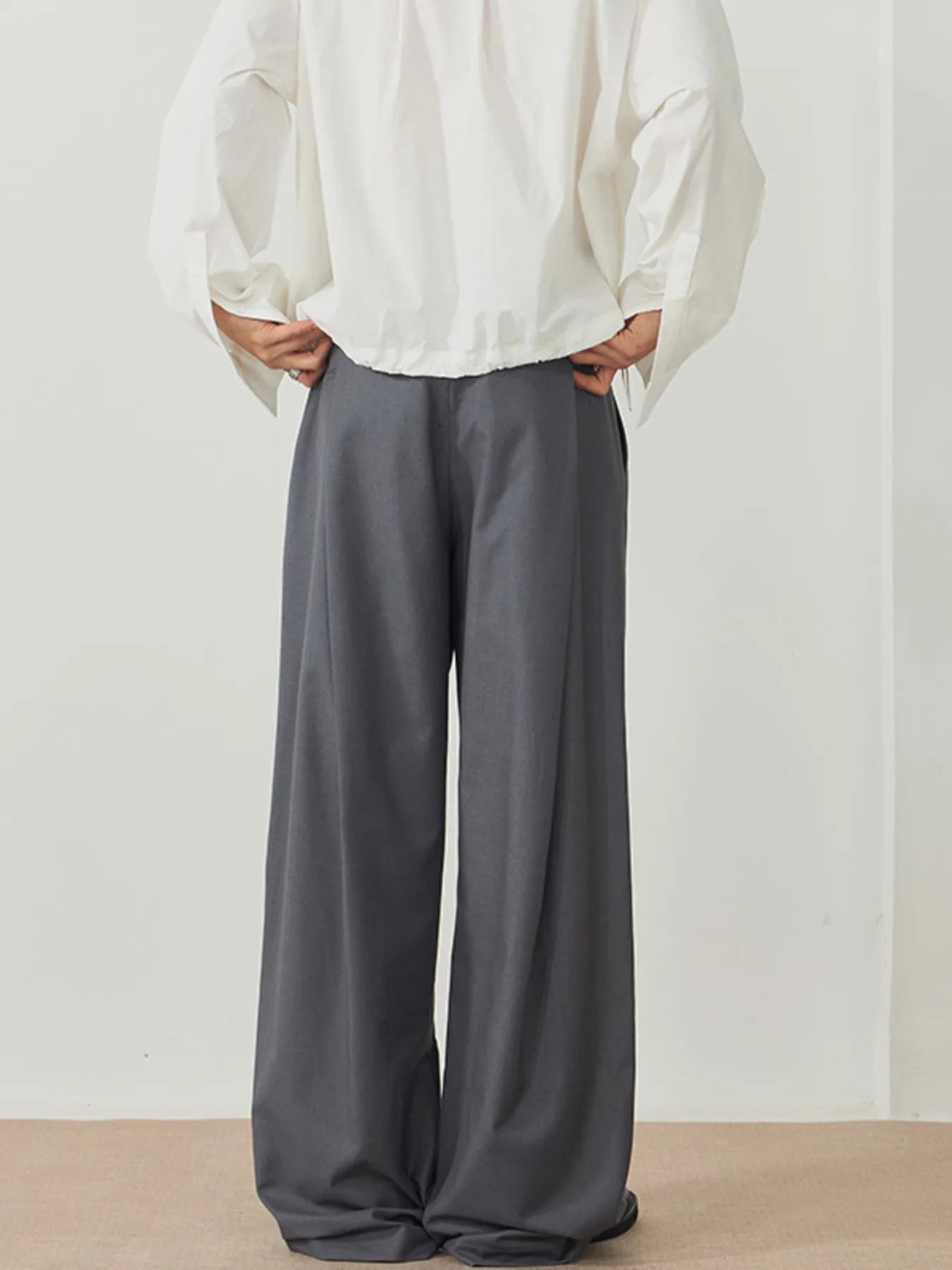 Men's Wide Leg Pleated Pants Oversized Trousers 292bc25e6a304eea83710042e63f7a86-Max-Origin Trendsi