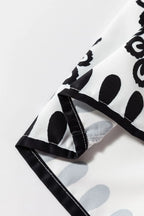 Women's White Tied Shorts Black Floral Printed High Waisted 293b15aa-5fcc-4fb3-9a14-f12bfa47cdbb-Max-Origin Trendsi