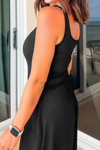Black Jumpsuit Cutout Scoop Neck Wide Strap Wide-Leg Pocketed Overall 2950ab6c-4b3d-47a5-86d1-84b4ae7c5f9f-Max-Origin Trendsi