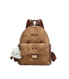 Cartoon Style Cat Mini Backpack Bag Made of PU Leather, Imported, 9.4" x 10.6"