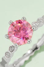 Murray Silver Ring 1 Carat Moissanite Stone 6-Prong 925 Sterling Platinum 29b7d8104cbe4e30b2156472f9d3d0f0-Max Trendsi