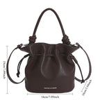 Drawstring Bucket Women's Mini Casual Fashion Crossbody Bag Pu Leather
