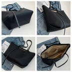 Women Large Capacity Tote Bag Casual Oxford Soft Shoulder Shopper Handbag Fashion