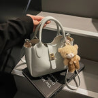 Women's Mini Crossbody Bag Pu Leather Top Handle Turn Lock Fashionable Purse