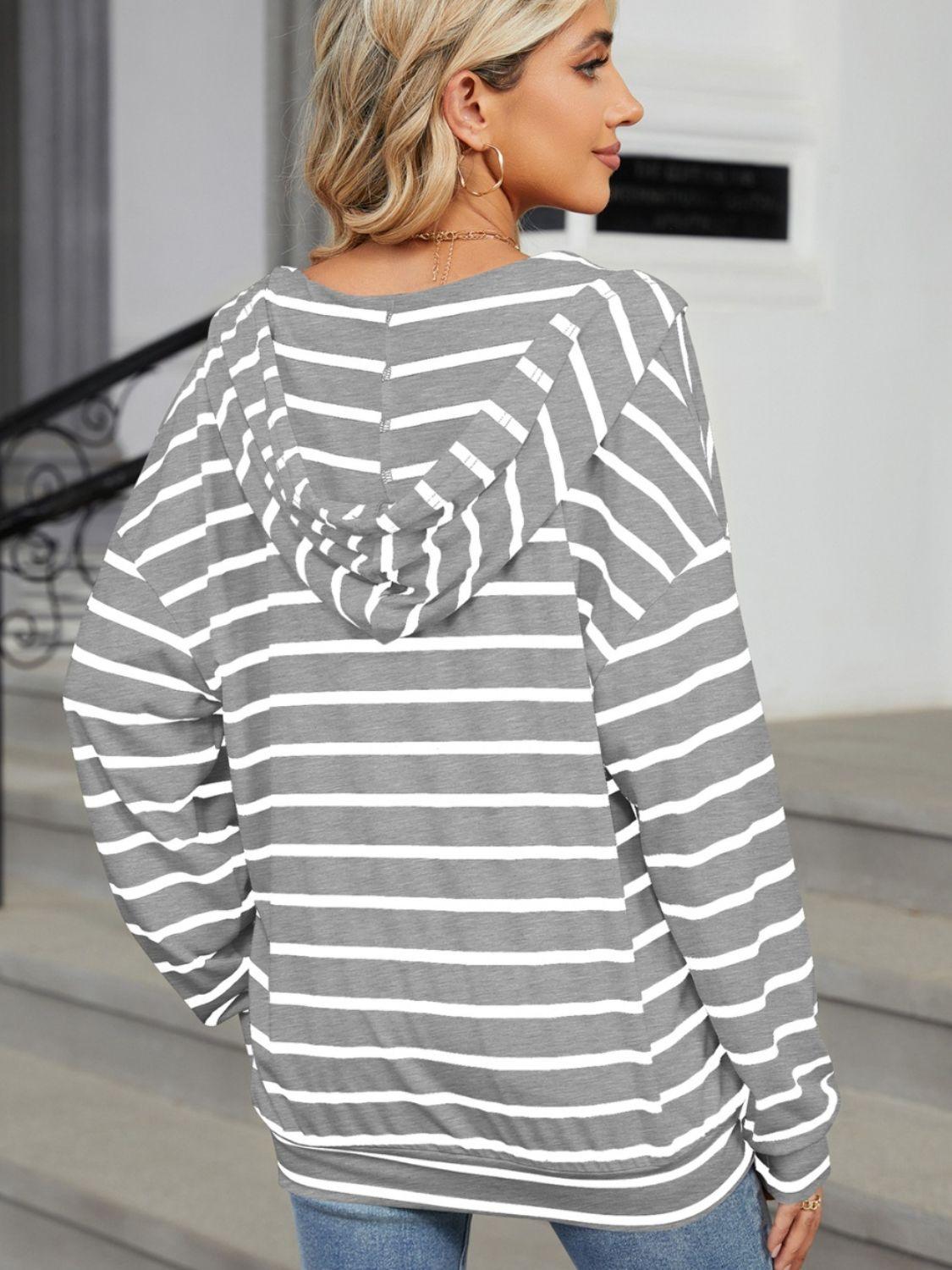 Drawstring Striped Long Sleeve Hoodie 2a7b4fe1-130e-4396-b402-dcfc16cf7991-Max_d0741431-a951-446a-8ad5-eb754f35a054 Trendsi