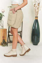 ADORA Drawstring Shorts Khaki with Pockets 2a7dc2b1-f07e-4bb9-88b2-52b428f7ae91-Min Trendsi