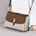 Adjustable Strap Flap Crossbody Bag in Medium Size, Made of PU Leather