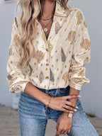 Perfee Women Shirt Shell Printed Collared Neck Long Sleeve Top 2ade8467-7c04-4777-bfba-0caf503d866b-Min Trendsi