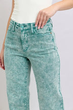 Judy Blue Jean High Waist Garment Dyed Raw Hem Dad Pants 2aff5efc8d3341ceae2add5cbd2ac434-Max-Origin Trendsi