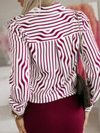 Women's Shirt Striped Long Sleeve Casual Pocketed Top 2b10fd70-5244-4082-b037-3a6c40fa34cf-Max-Origin Trendsi
