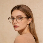 Lightweight UV Protection Glasses - Polycarbonate Lens, AC and TR Frame, Metal Temples, One Size 5.7 Inches