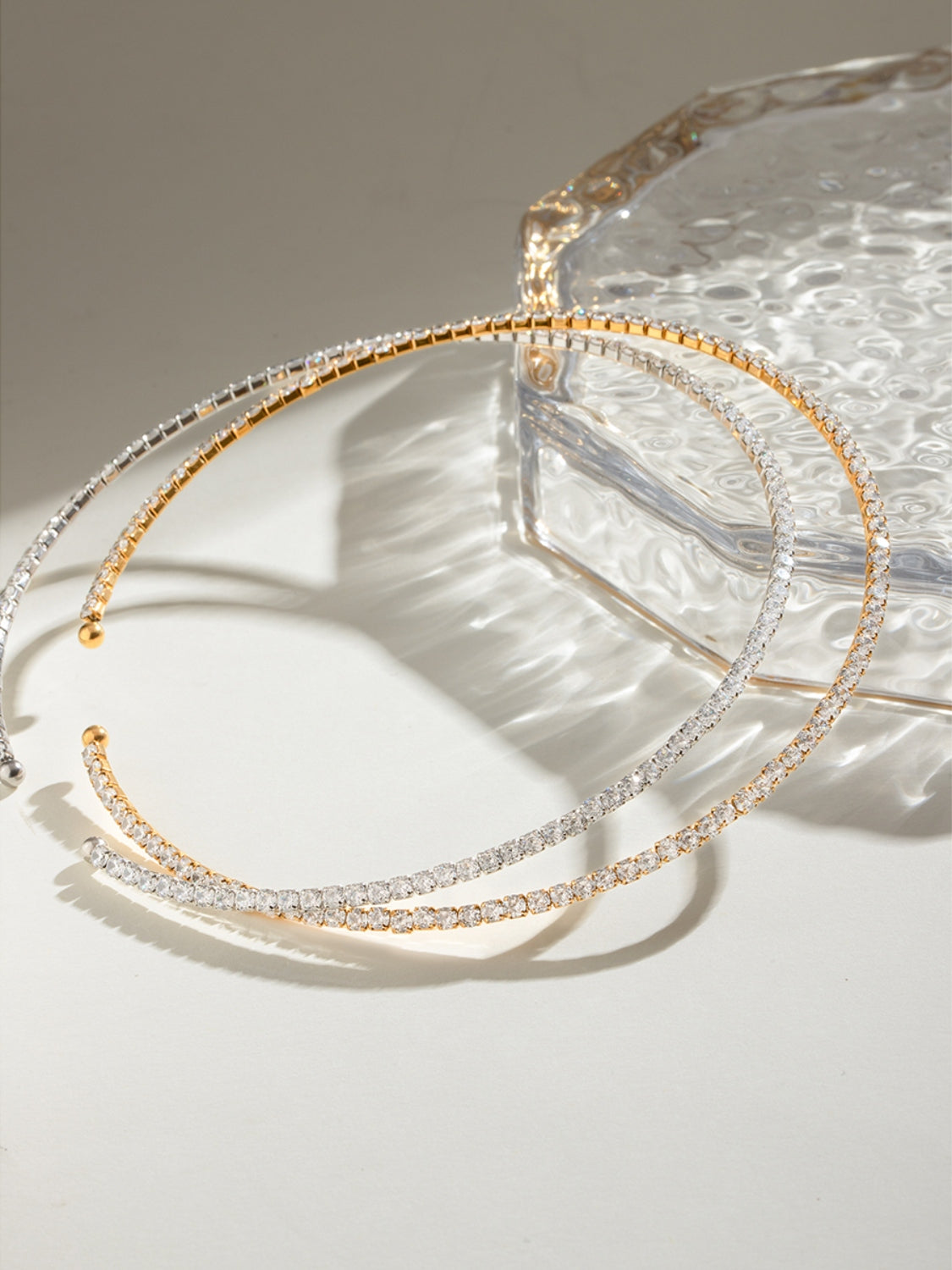 18K gold-plated Necklace Stainless Steel Jack&Din Inlaid Zircon Round Chocker 2b449755-7019-4430-a601-bb34c66429db-Max Trendsi