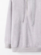 Womens Fleece Hoodie Half Zip Drawstring Hood Soft Top S-4XL 2bae309f-f76c-487b-a11d-1242e6274f1f-Max-Origin Trendsi