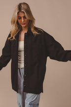 BiBi Jacket Cotton Button Up Washed USA Stock with Pockets 2bb4175d-68d2-4d98-9fb0-d199e5586f5f-Max Trendsi