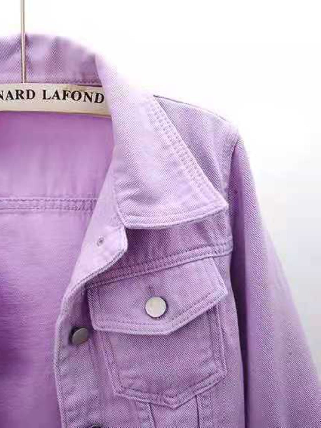 Cropped Denim Jacket Women's Half Sleeve Flap Pockets Plus Sizes S-5XL 2bd90432-0ec9-4c44-b798-62568814640e-Max Trendsi