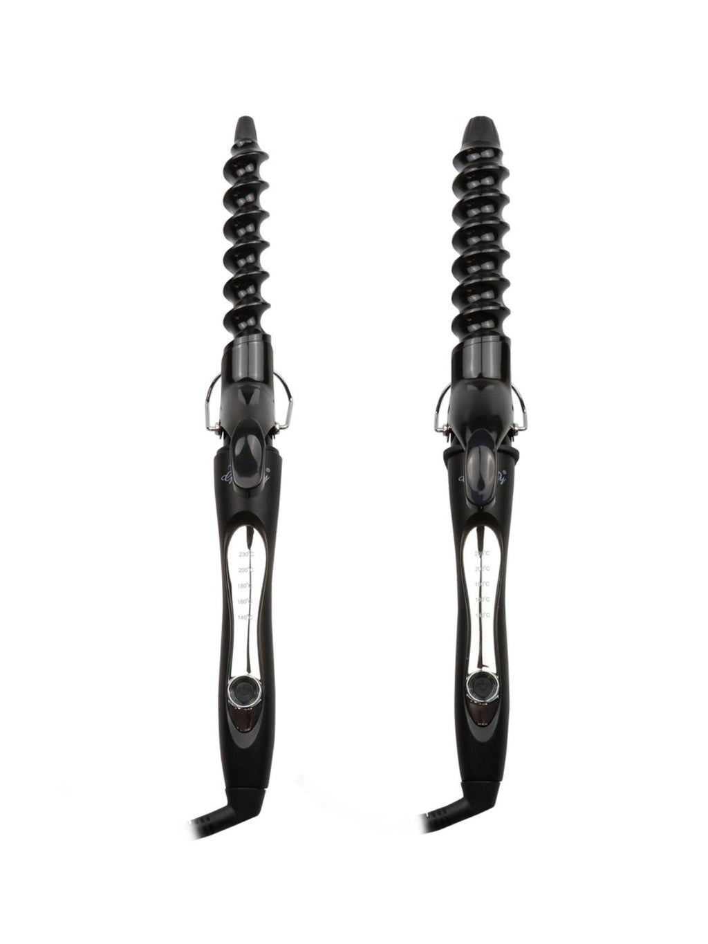 Temperature Control Barrel Curling Iron with Anti-Scald Feature, ABS Material, Single-Piece Design
