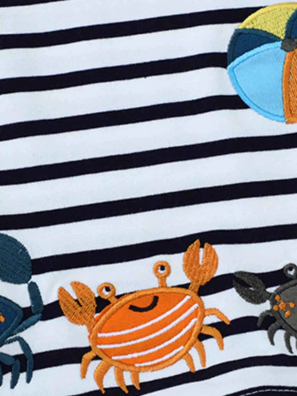 Children's Crab Striped Crew Neck T-Shirt 2c50622f-8e8e-4451-8b35-b03791060c3f-Max-Origin Trendsi