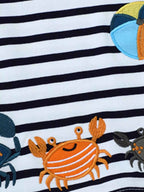 Children's Crab Striped Crew Neck T-Shirt 2c50622f-8e8e-4451-8b35-b03791060c3f-Max-Origin Trendsi