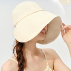 Wide Brim Sun Hat with UV Protection - Polyester Fiber, Imported, One Size Fits All