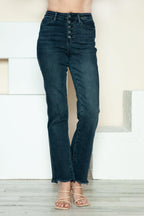 Judy Blue Straight Jeans US Button Fly Hem Destroy Denim Pants 2c6e5590-29ba-4dc8-82af-f0f048f136ea-Max Trendsi