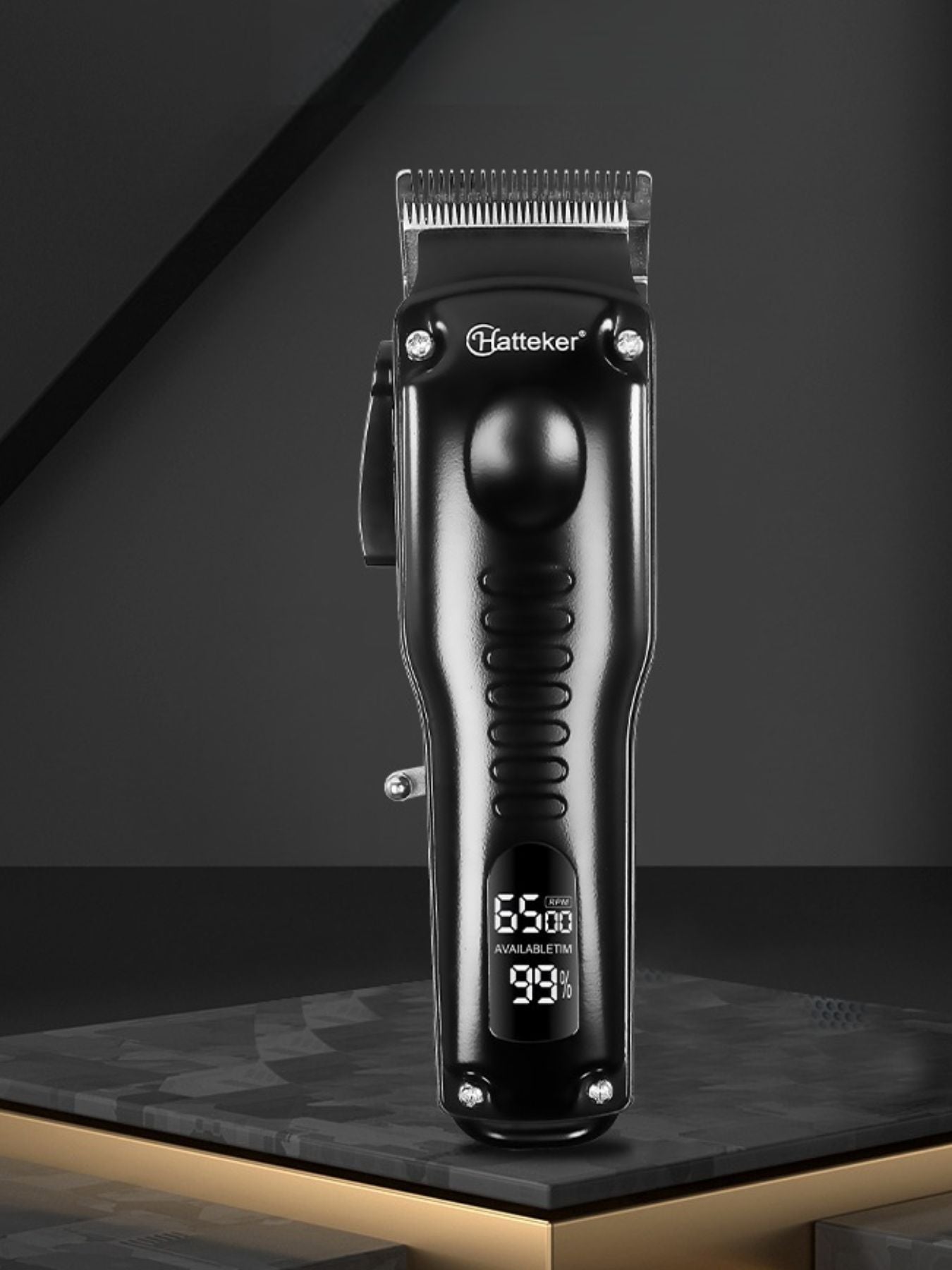 Cordless Hair Clipper with Multi-Speed Function and 10-Piece ABS Set
