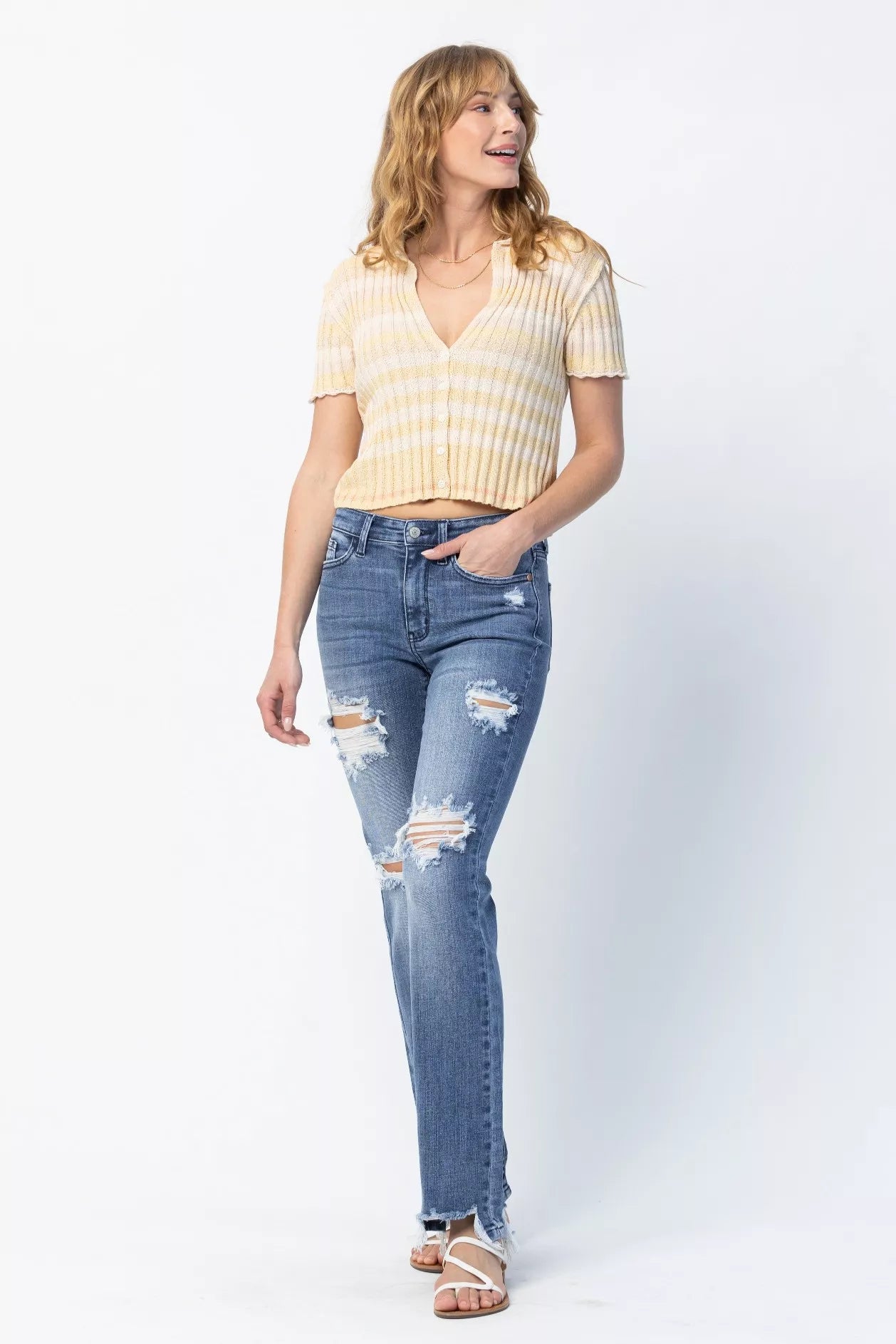 Judy Blue Straight Jeans Medium Wash Mid Rise Destroy Plus Sizes Denims 2cc4ec36-8d1d-4da7-907f-51c6d85aa9aa-Max-Origin Trendsi