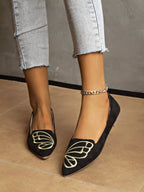 Women's Slip-Ons Black Point Toe Butterfly Embroidered Flat Shoes 2ce9bcee-b036-4587-a89a-ea794906a6aa-Max-Origin Trendsi