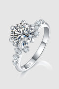Murray 2 Carat Round Women Ring Moissanite 925 Sterling Silver Ring with Box Silver 2d01480c-31ee-4230-bd04-c307899c97ae-Max Trendsi